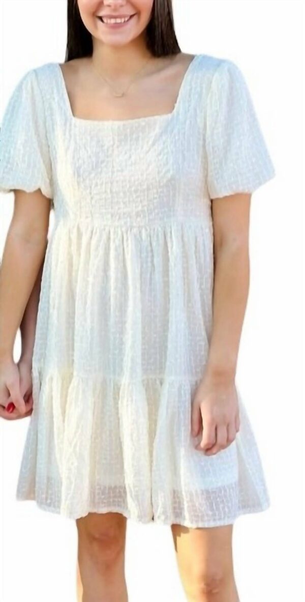 In Love Babydoll Dress In Cream