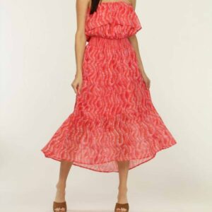 Inca Tube Midi Dress In Pink