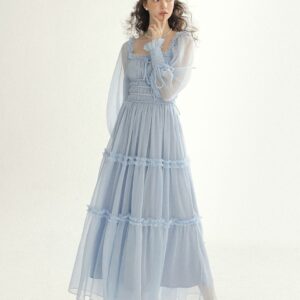 Isabel Smock Long Dress