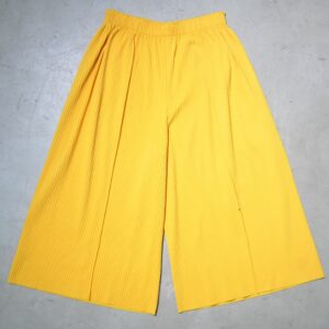 Issey Miyake Me - 2007 - A.poc Inside Pleated Culottes in Yellow, Women's (Size 28)