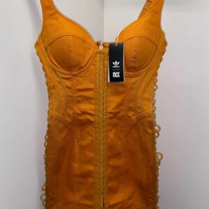 Ivy Park X Adidas Orange Corset Mini Dress Bandage Twill S, Women's (Size Small)