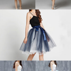 Knee Length Tutu Tulle Skirt Women Plus Size Ruffle Tulle Skirt Outfit