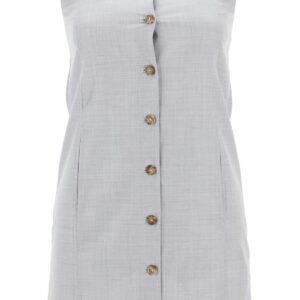 LOULOU STUDIO buttoned pinafore dress