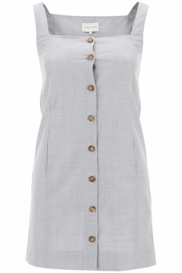 LOULOU STUDIO buttoned pinafore dress