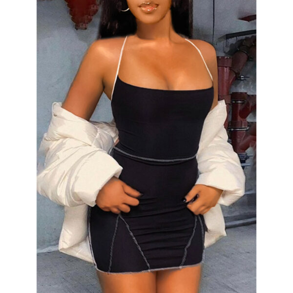 LW SXY Backless Bandage Design Bodycon Dress