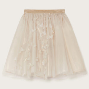 Land of Wonder Butterfly Tulle Skirt Natural