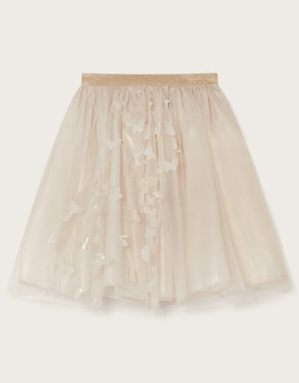 Land of Wonder Butterfly Tulle Skirt Natural