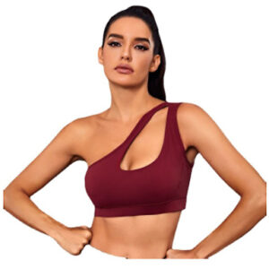 Women One Shoulder Sports Bra - 6 Colours & 4 Sizes