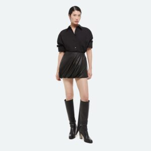 Leather Bubble Skirt