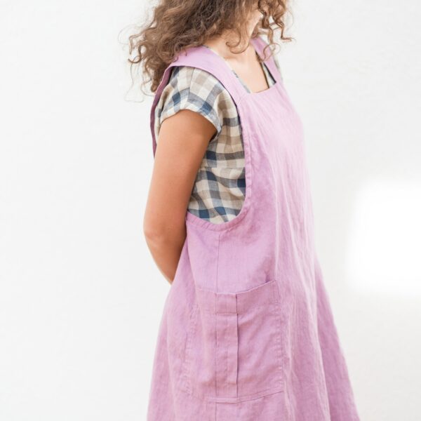 Linen Crossover Apron/ Pinafore Dress | Various Colours, Apron