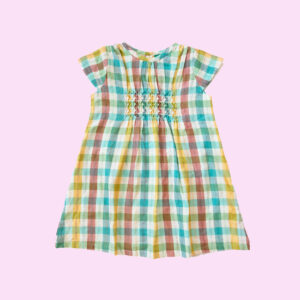 Little Green Radicals Rainbow Smock Dress Multi