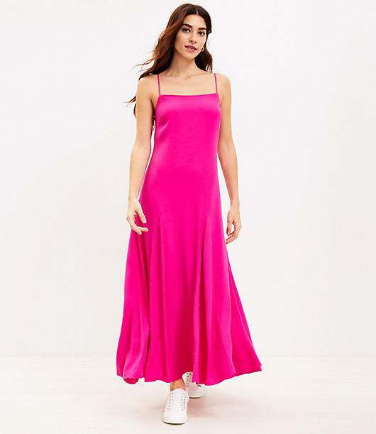 Loft Crepe Maxi Slip Dress