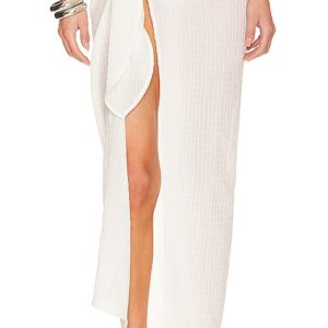 Lovers and Friends Ari Sarong Maxi Skirt in White. - size XL (also in L, M, S)