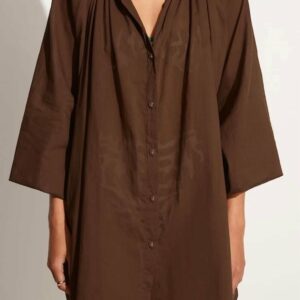 Lucita Smock Dress In Chocolate