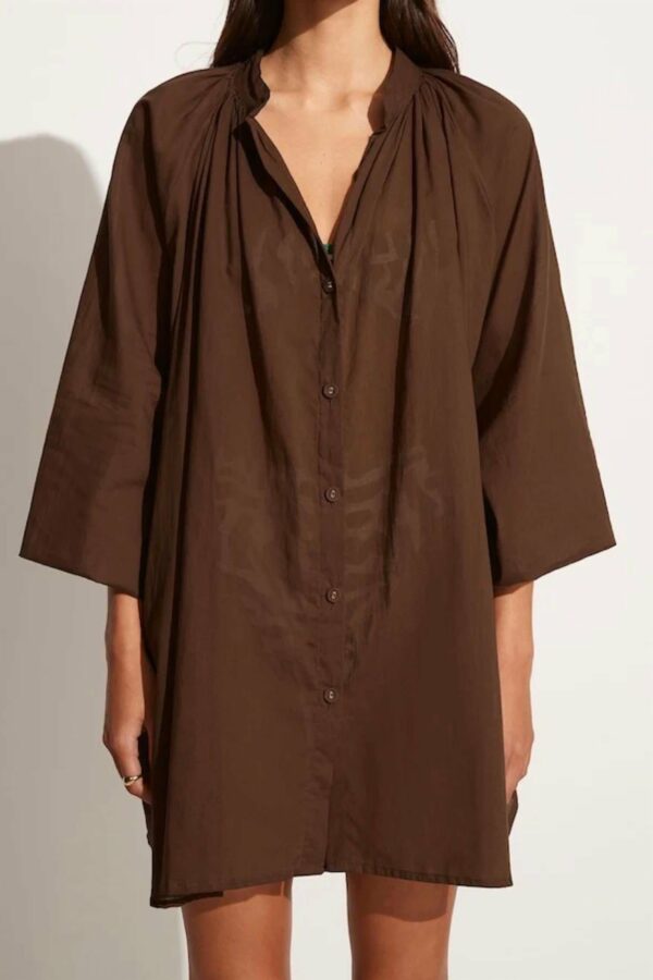 Lucita Smock Dress In Chocolate