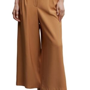 MANGO Pleated Culottes in Caramel at Nordstrom, Size X-Small