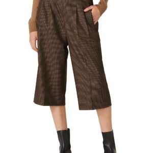 Maison Margiela Women's Wool Plaid Culottes - Brown - Size 38 (2)