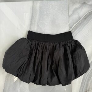 Mango Ss24 Bubble Skirt in Black, Women's (Size 28)