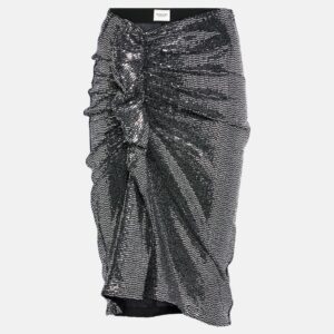 Marant Etoile Dolene ruffled sequined tulle skirt