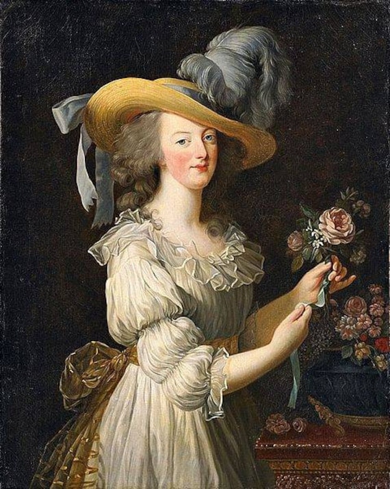 Marie Antoinette in A Chemise Dress 1783 By Elisabeth Vigee Le Brun, High Quality Oil Painting Reproduction