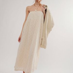 Meant To Be Midi Dress at Free People in Tea, Size: Large