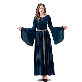 Medieval Renaissance Cocktail Dress Vintage Dress Prom Dress Viking Outlander Women's Halloween Event / Party LARP Ren Faire Dress