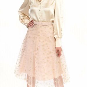 Metallic Tulle Skirt In Twinkle Star