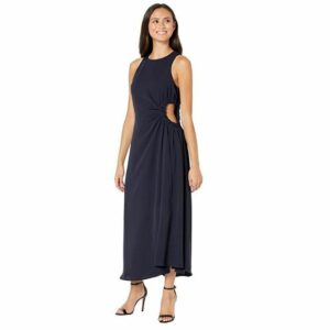 Moon Boot Moon River Women'S Cut-Out Tea Midi Dress Size M New Navy, Women's