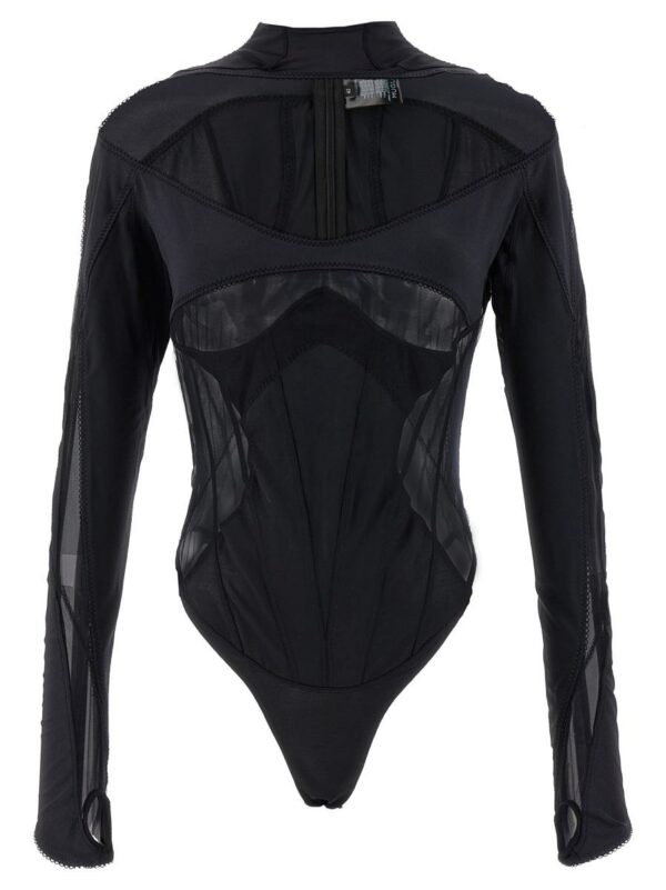 Mugler 'Multi-Layer Lingerie' Bodysuit