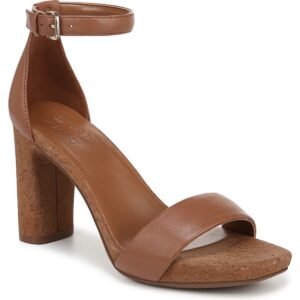 Naturalizer Joy Dress Ankle Strap Sandals - English Tea Leather/Cork