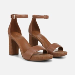 Naturalizer Joy Dress Sandals, English Tea Leather, 9.0M Platform Pumps, Block Heels