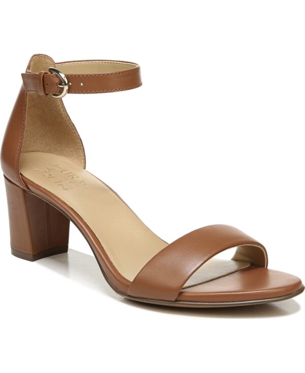 Naturalizer Vera Ankle Strap Dress Sandals - English Tea Leather