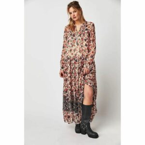 New Free People See It Through Dress $168 Small Tea Combo in Cream, Women's