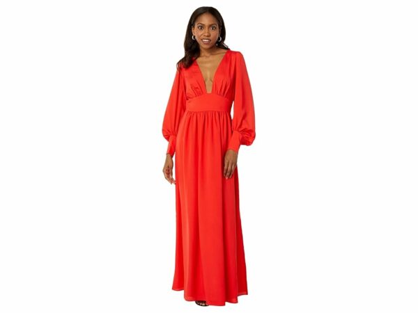 ONE33 Social Stretch Maxi Dress (Red) Women's Dress