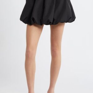 Open Edit Tafetta Bubble Skirt in Black at Nordstrom, Size Medium