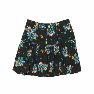 Opening Ceremony Black Multi Mini Bubble Skirt Size 4, Women's