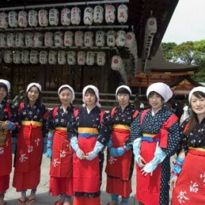 Photographic Print: Traditional Dress and Procession for Tea Ceremony, Yasaka Jinja Shrine, Kyoto, Honshu Island, Japan by Christian Kober: 24x18in