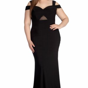 Plus Kathy Formal Off The Shoulder Bandage Dress