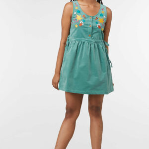 Princess Highway Bianca Pinafore Dress in Teal, Size 8