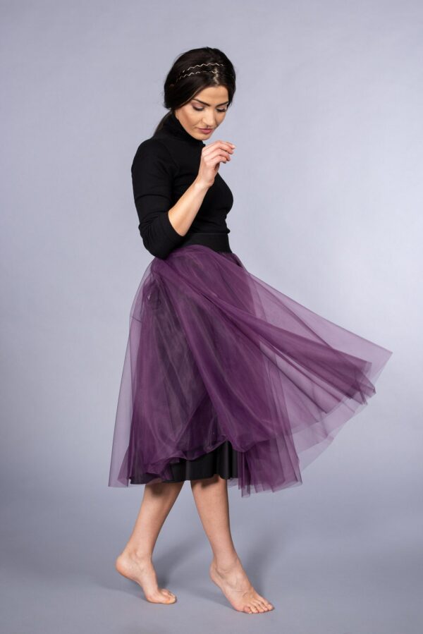 Purple Tulle Skirt