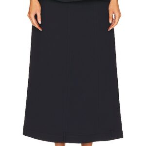 ROKH Peplum Midi Skirt in Navy. - size 34/2 (also in 36/4, 38/6, 40/8)