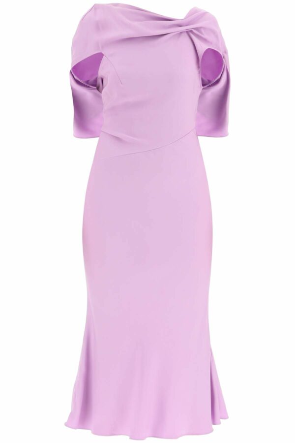 ROLAND MOURET midi cady dress