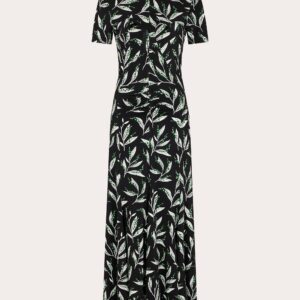 Rabanne Women's Ruched T-Shirt Maxi Dress in Black Lily Viscose/Elastane