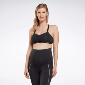 Women's Nursing Sports Bra in Black