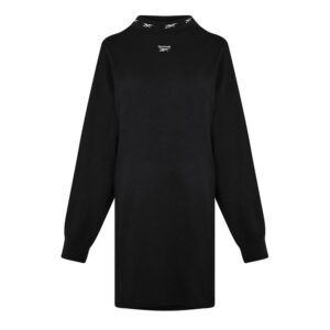 Reebok Classics Long Sleeve T-Shirt Dress Womens - Black