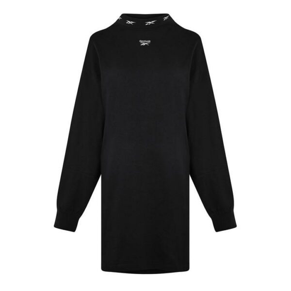 Reebok Classics Long Sleeve T-Shirt Dress Womens - Black