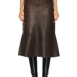 Rick Owens Godet Skirt in Brown