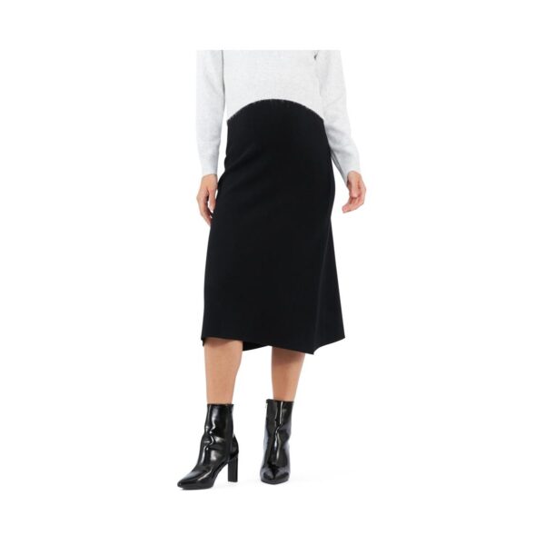 Ripe Maternity Maternity A-Line Knit Skirt - Black