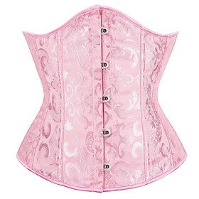 Rococo Punk et gothique Epoque Médiévale Steampunk Bustier Sur Poitrine Lingerie Bustier Bodyshaper Femme 14 os en plastique Mariage robe demoiselle d honneur