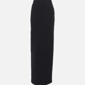 Roland Mouret Asymmetrical wool and silk maxi skirt